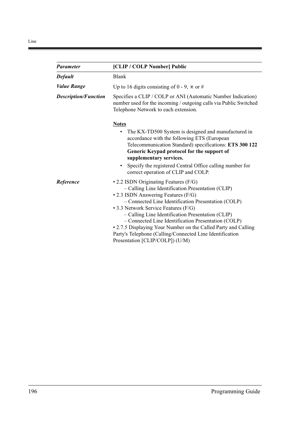 Panasonic KX-TD500 User Manual | Page 196 / 394