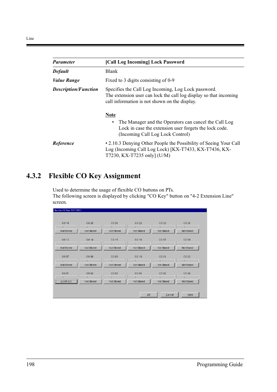 2 flexible co key assignment | Panasonic KX-TD500 User Manual | Page 198 / 394