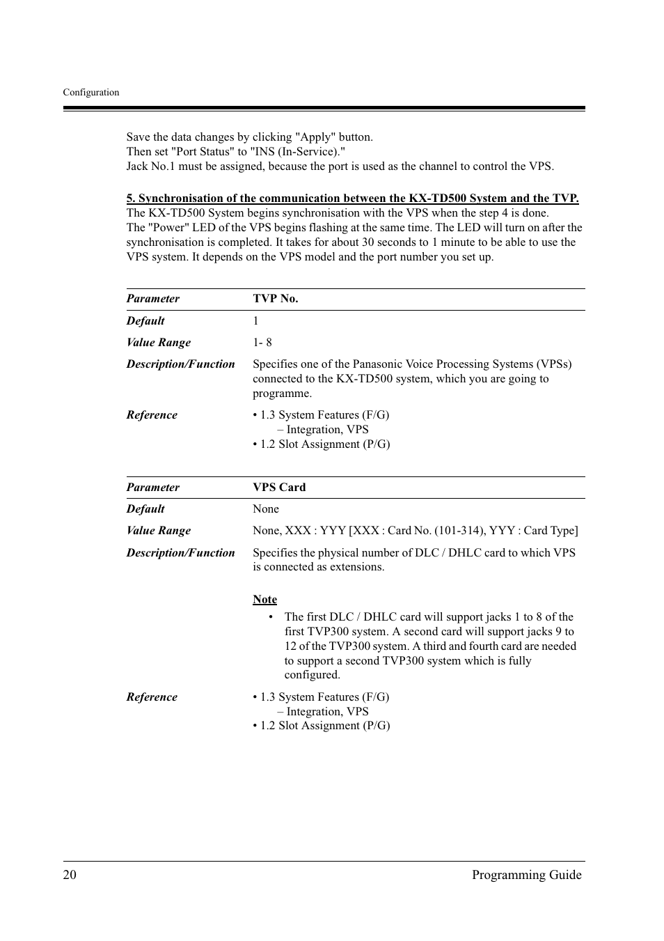 Panasonic KX-TD500 User Manual | Page 20 / 394