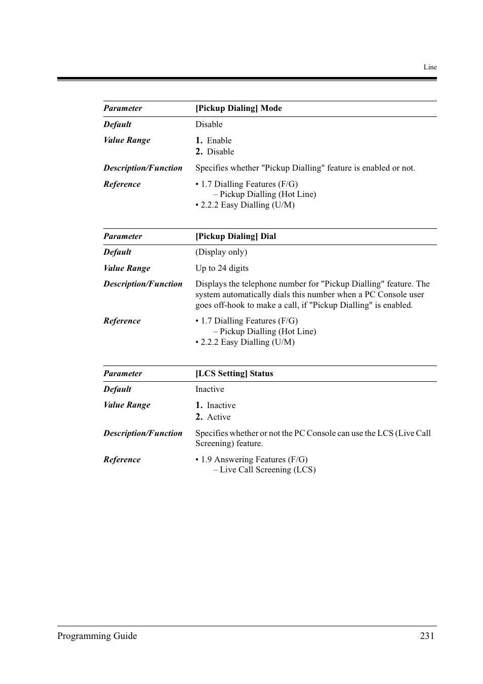 Panasonic KX-TD500 User Manual | Page 231 / 394