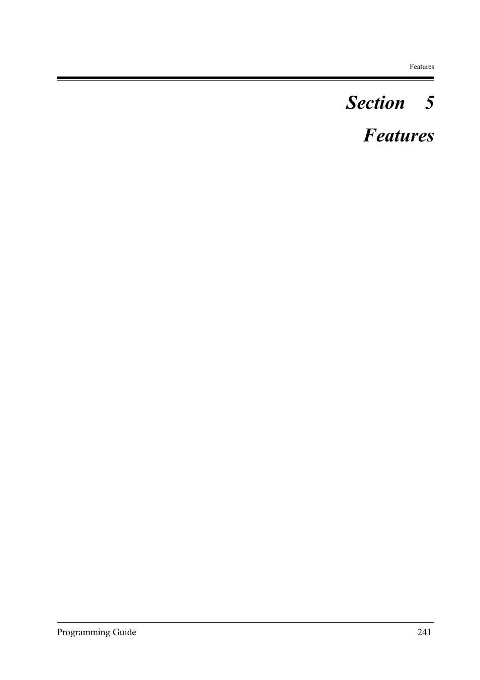 Features | Panasonic KX-TD500 User Manual | Page 241 / 394