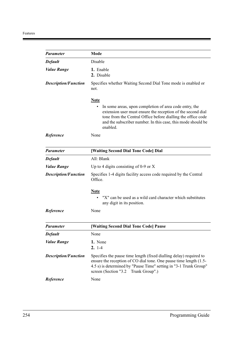 Panasonic KX-TD500 User Manual | Page 254 / 394