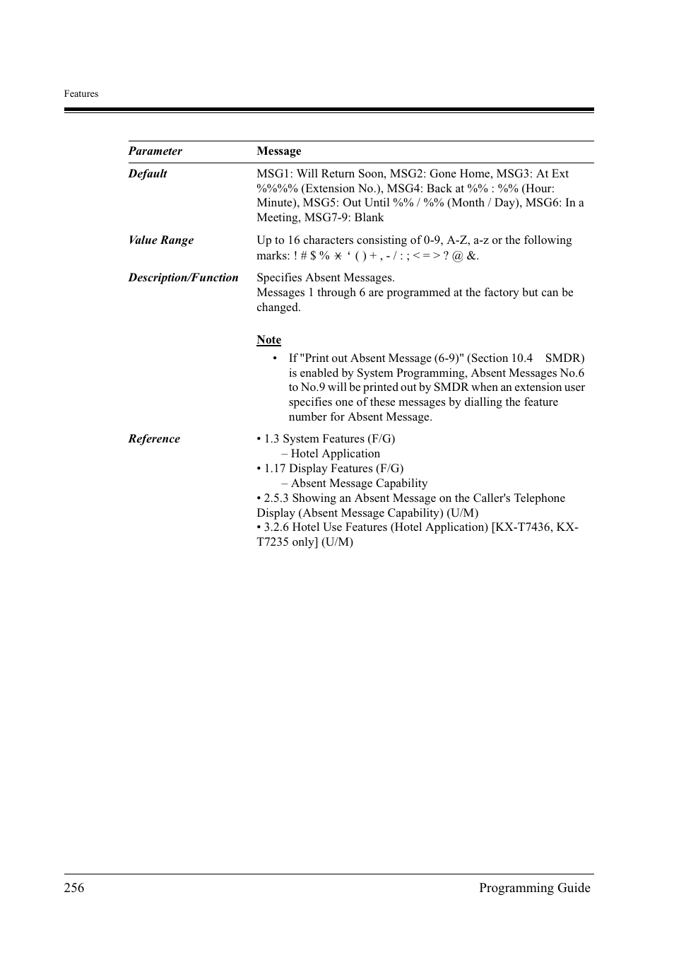 Panasonic KX-TD500 User Manual | Page 256 / 394