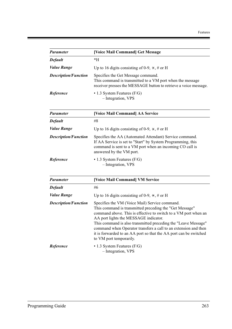 Panasonic KX-TD500 User Manual | Page 263 / 394