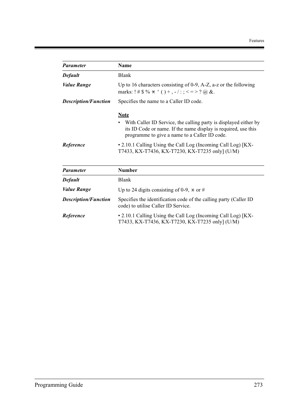 Panasonic KX-TD500 User Manual | Page 273 / 394