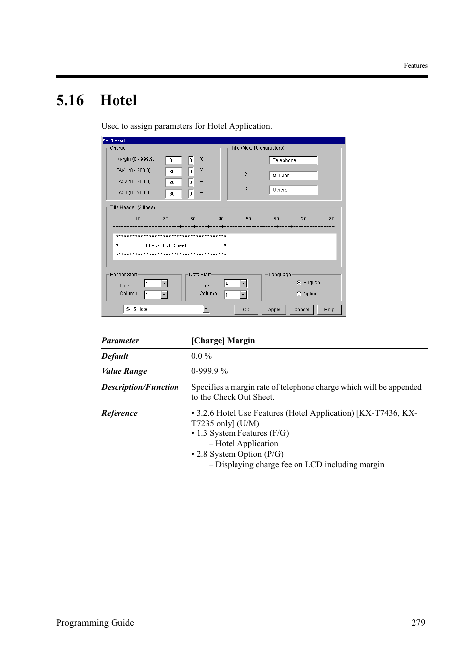 16hotel, 16 hotel | Panasonic KX-TD500 User Manual | Page 279 / 394