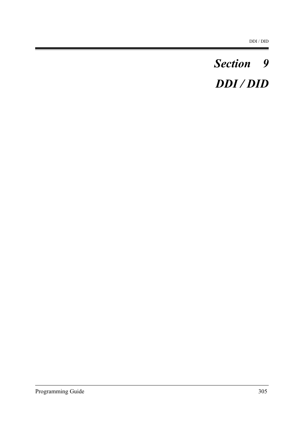 Ddi / did | Panasonic KX-TD500 User Manual | Page 305 / 394