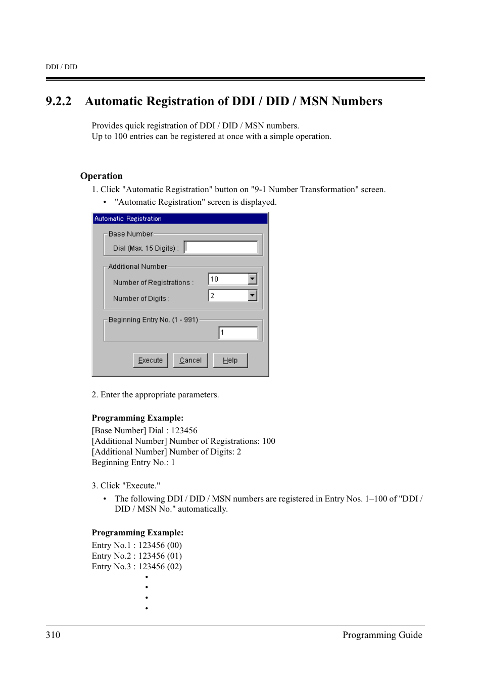 Panasonic KX-TD500 User Manual | Page 310 / 394