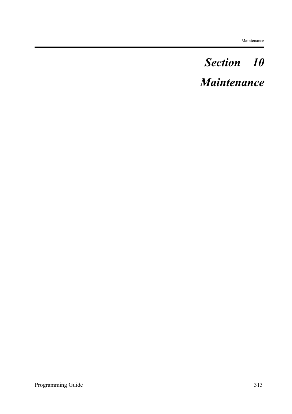 Maintenance | Panasonic KX-TD500 User Manual | Page 313 / 394