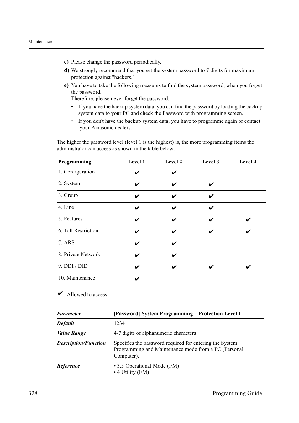 Panasonic KX-TD500 User Manual | Page 328 / 394