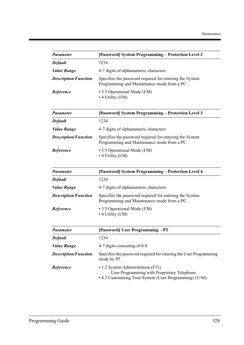 Panasonic KX-TD500 User Manual | Page 329 / 394