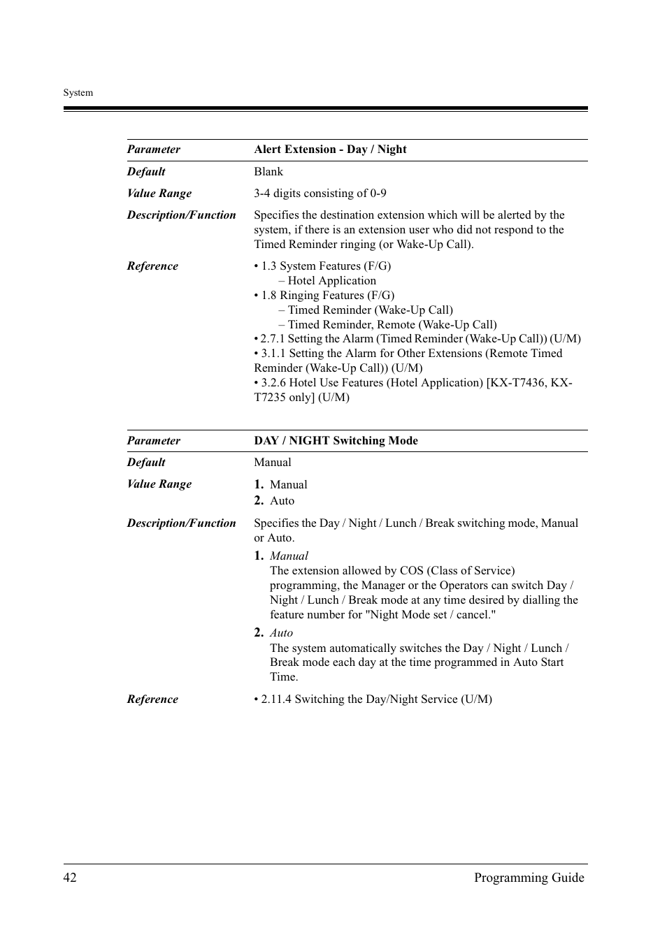 Panasonic KX-TD500 User Manual | Page 42 / 394