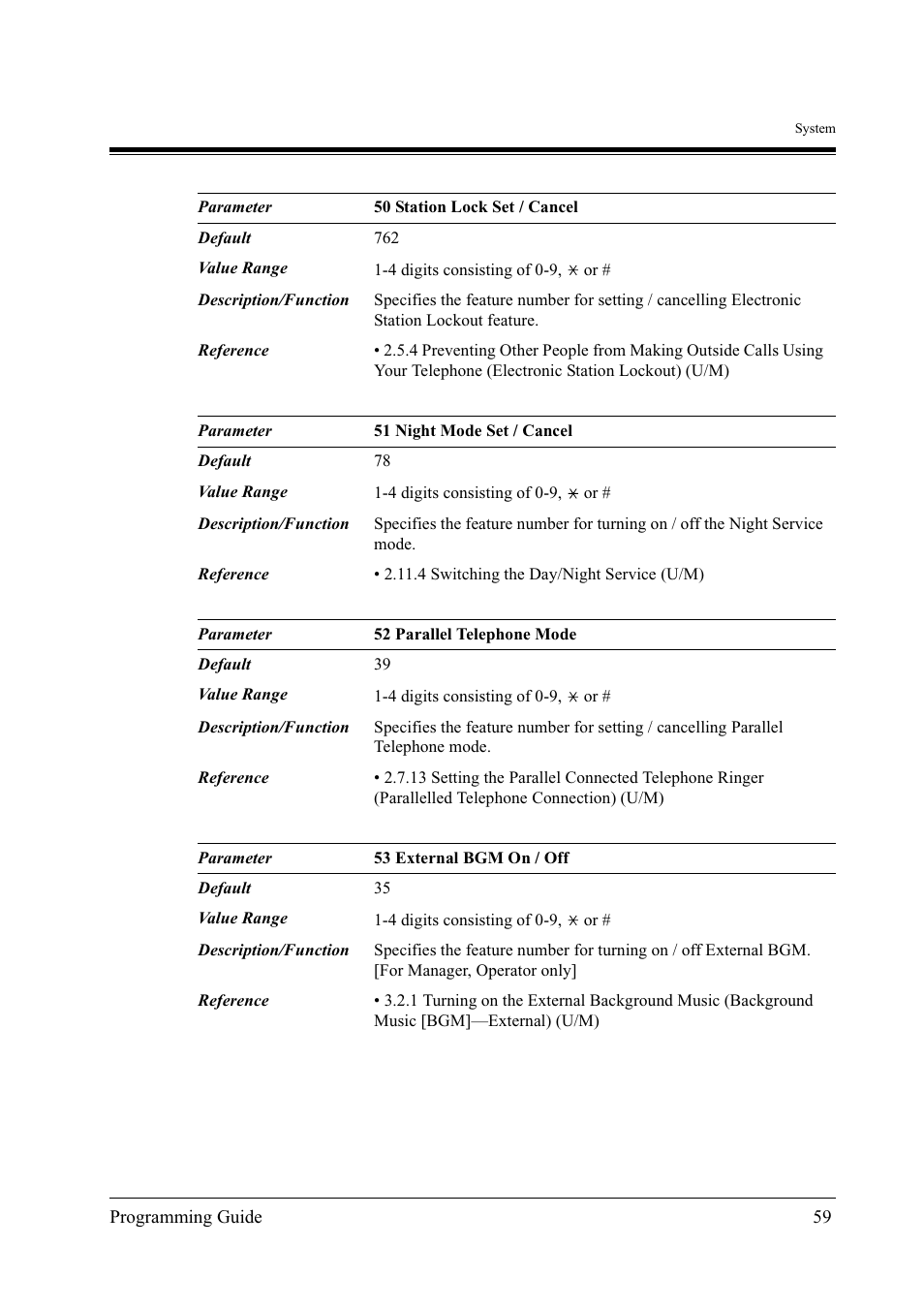 Panasonic KX-TD500 User Manual | Page 59 / 394