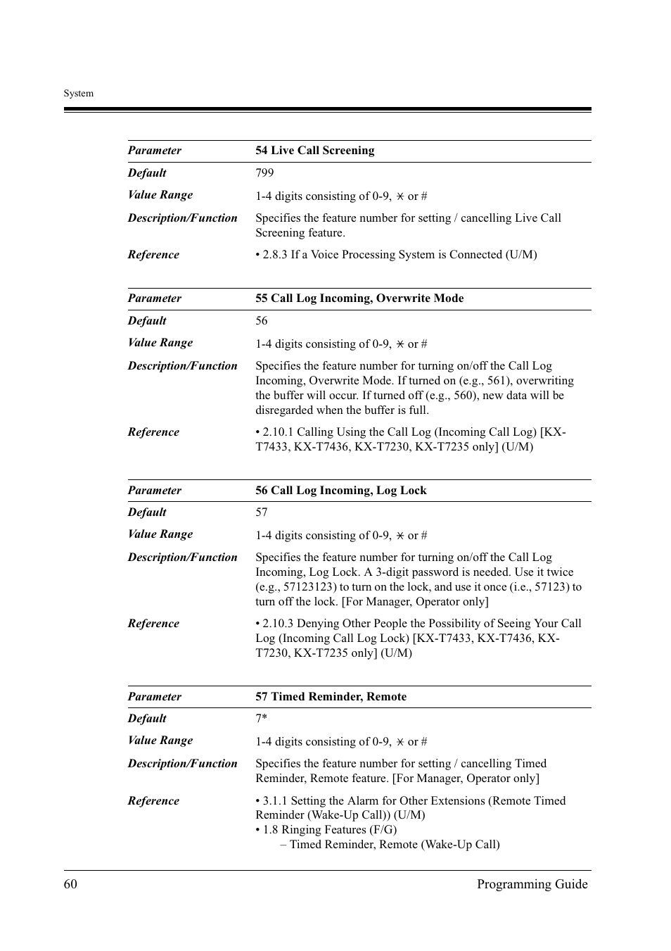 Panasonic KX-TD500 User Manual | Page 60 / 394