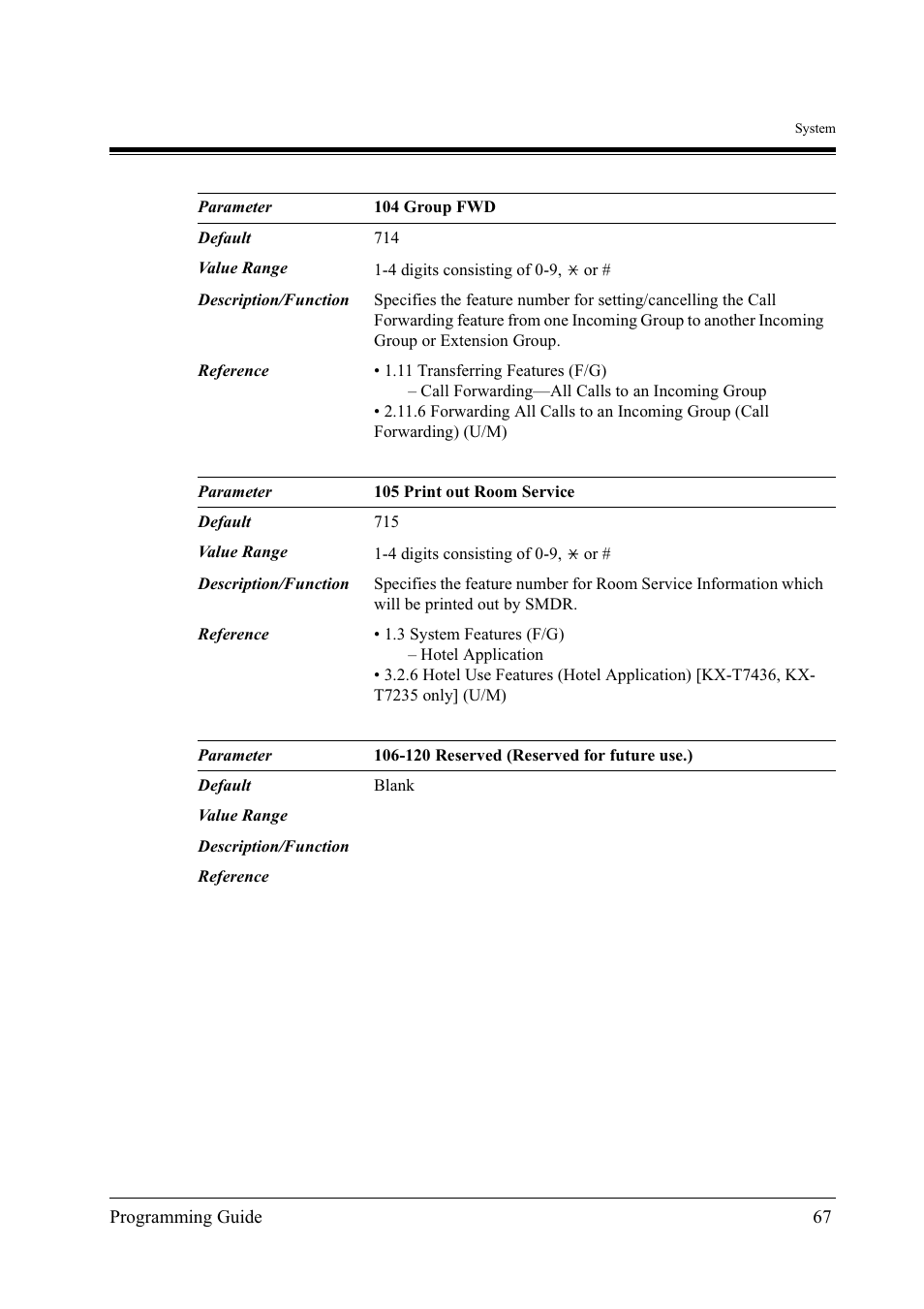 Panasonic KX-TD500 User Manual | Page 67 / 394