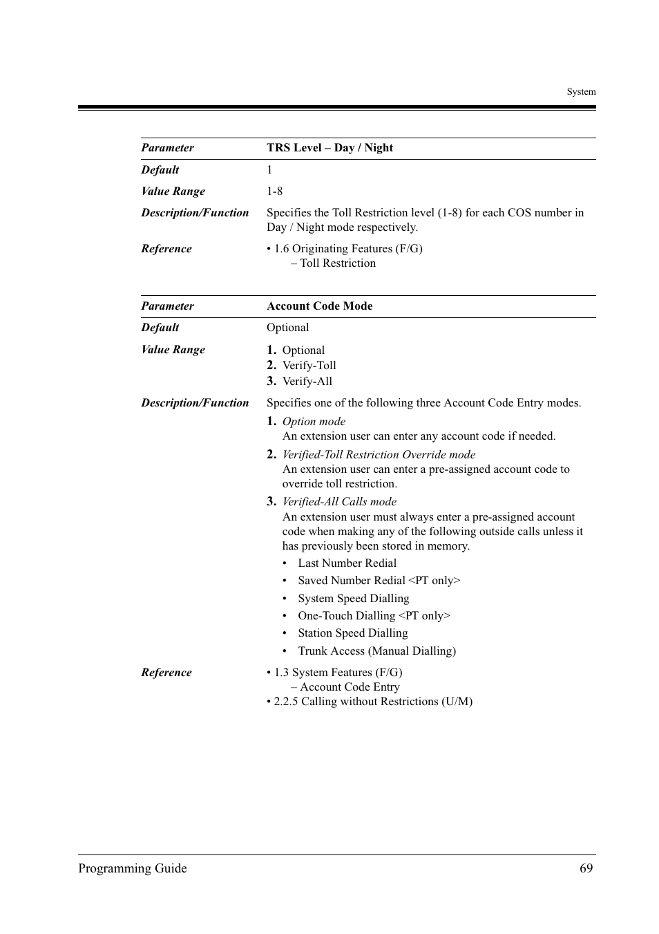 Panasonic KX-TD500 User Manual | Page 69 / 394