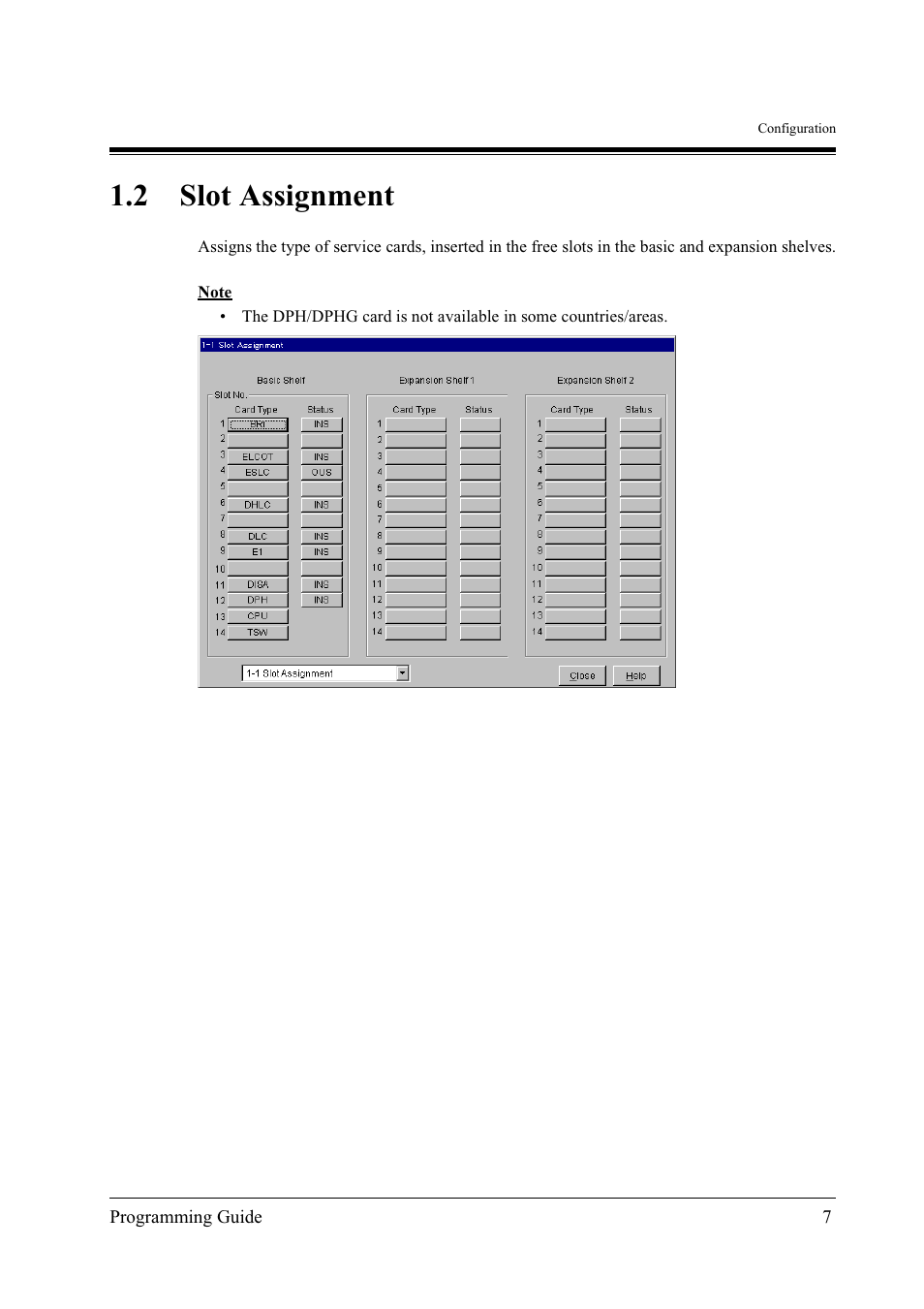 2slot assignment, 2 slot assignment | Panasonic KX-TD500 User Manual | Page 7 / 394