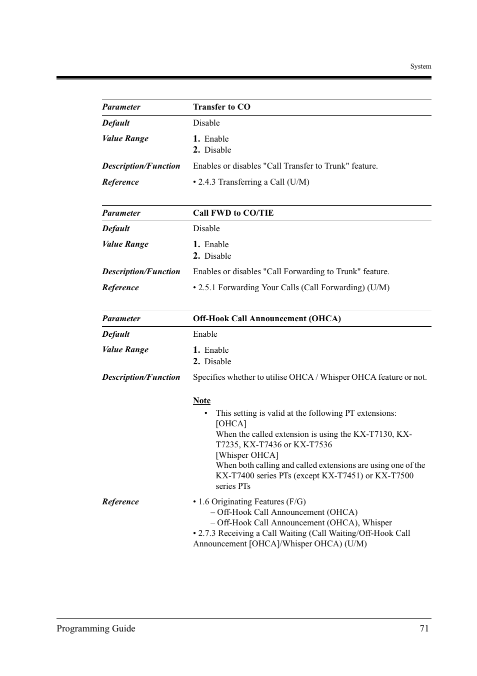 Panasonic KX-TD500 User Manual | Page 71 / 394