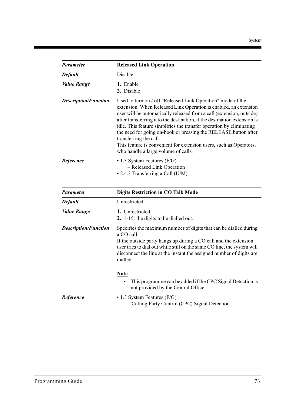 Panasonic KX-TD500 User Manual | Page 73 / 394