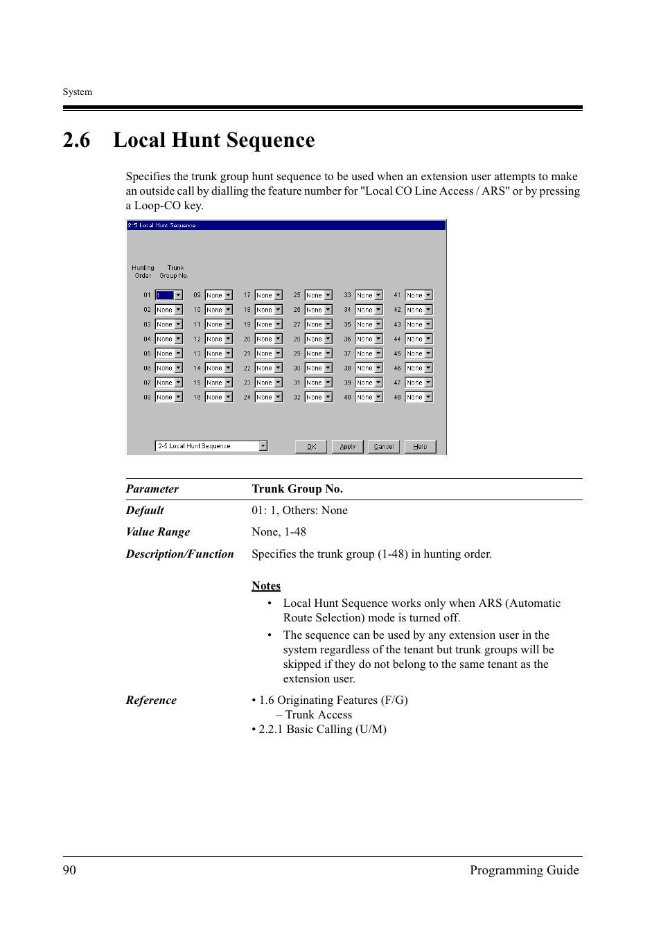 6local hunt sequence, 6 local hunt sequence | Panasonic KX-TD500 User Manual | Page 90 / 394