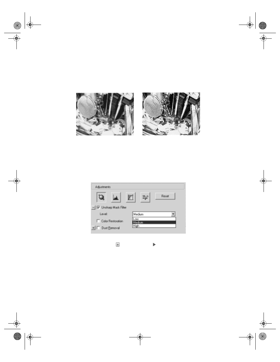 Using the unsharp mask filter | Epson 10000XL User Manual | Page 34 / 96