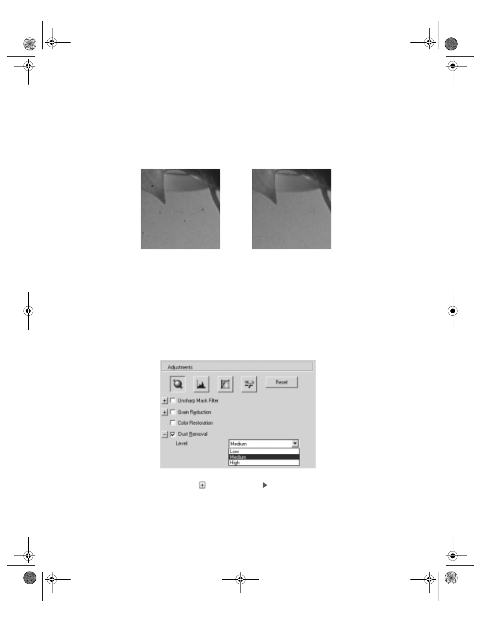 Using dust removal | Epson 10000XL User Manual | Page 36 / 96