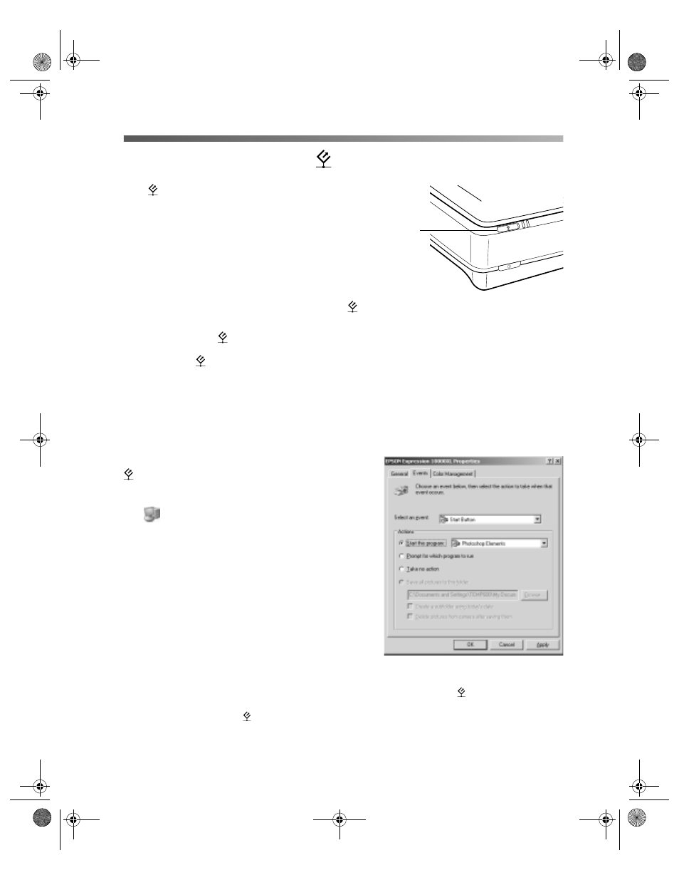 Scanning with the a start button, Windows xp | Epson 10000XL User Manual | Page 41 / 96