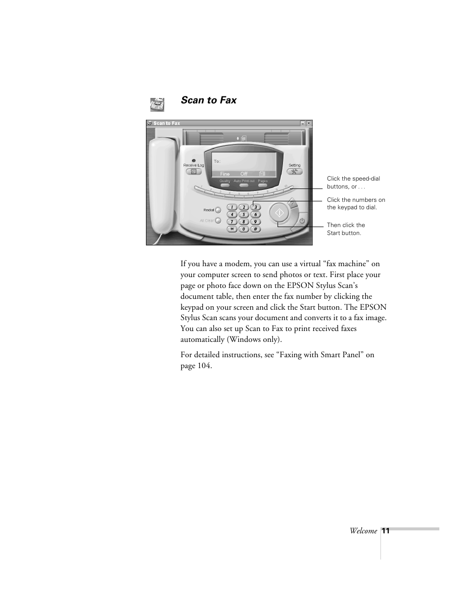 Scan to fax | Epson 2500 User Manual | Page 17 / 180