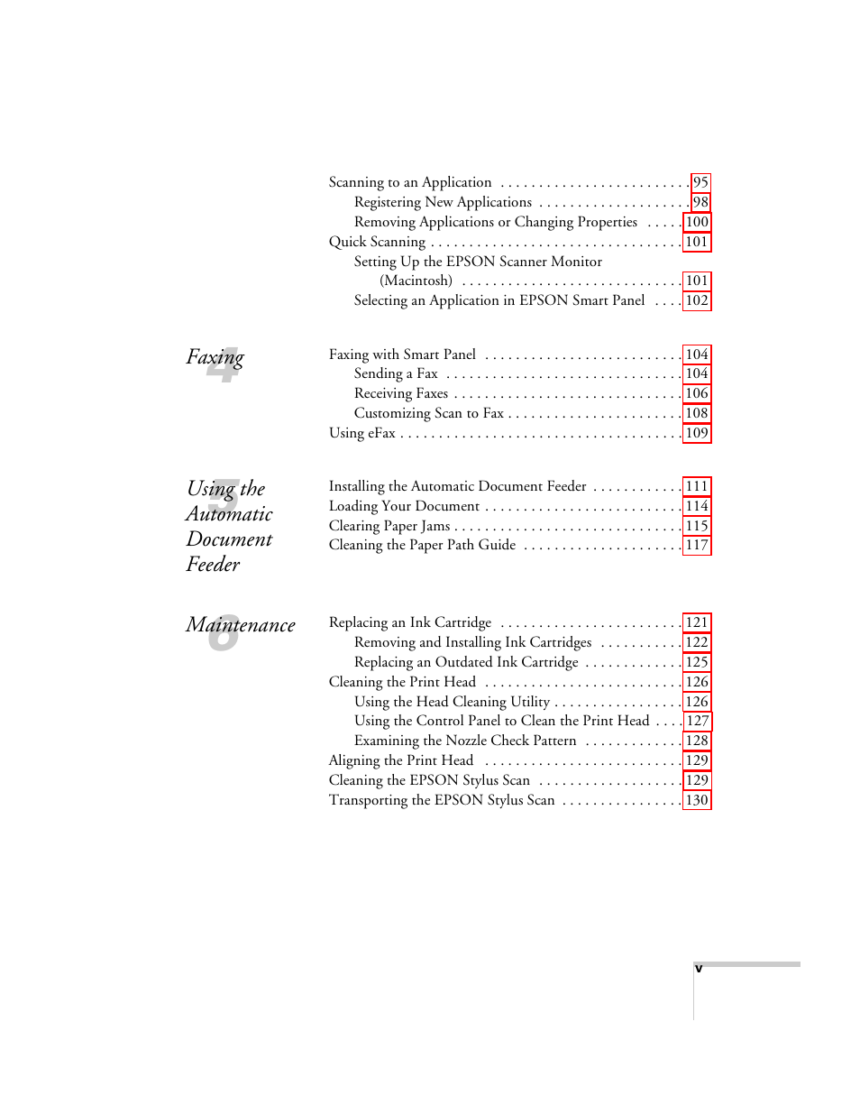 Epson 2500 User Manual | Page 5 / 180