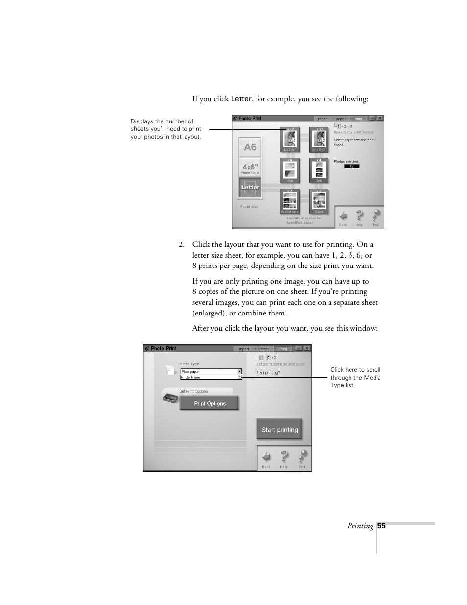 Epson 2500 User Manual | Page 61 / 180