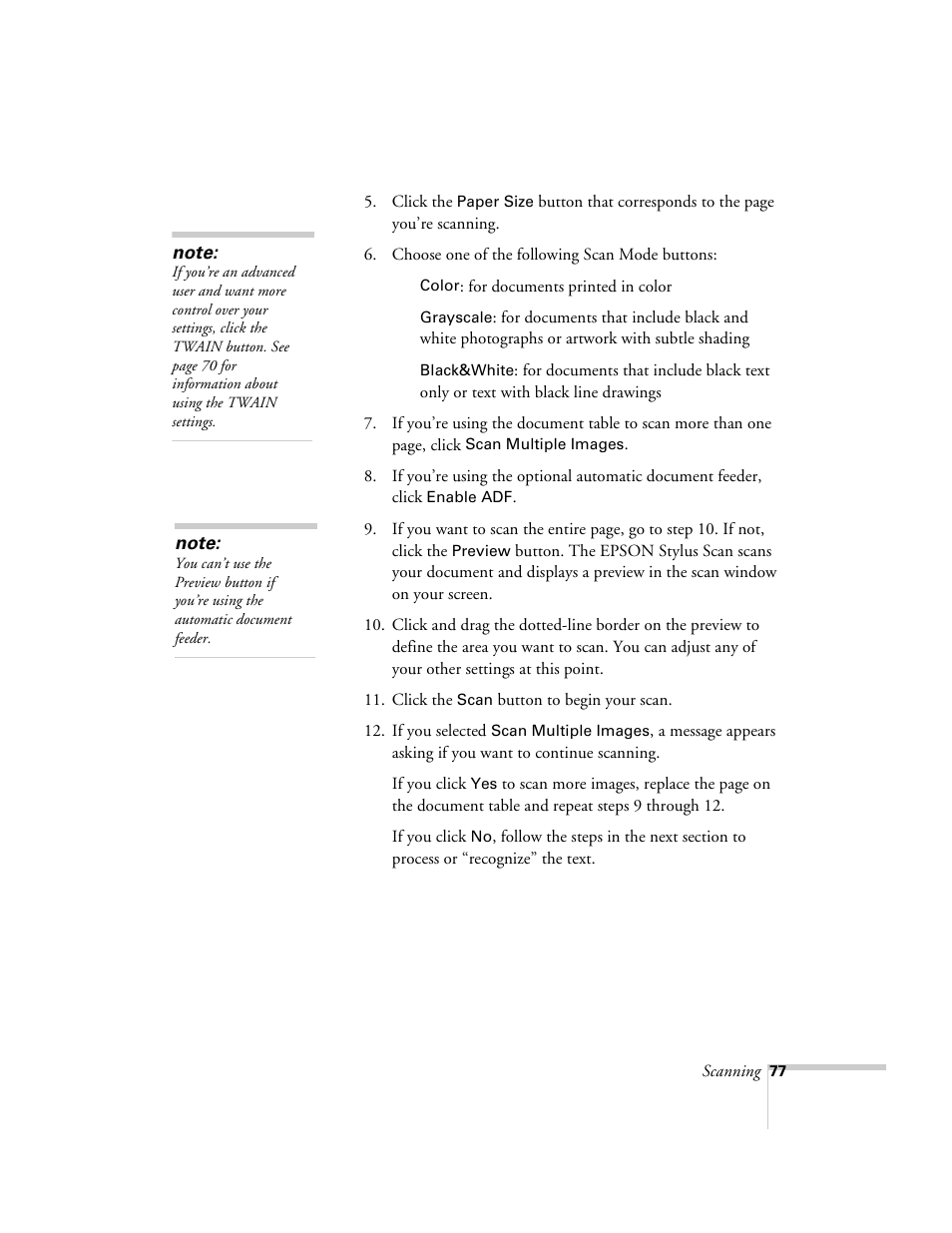 Epson 2500 User Manual | Page 83 / 180