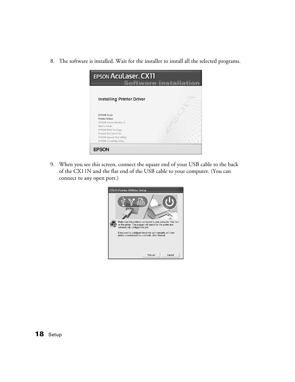 Epson AcuLaser CX11N User Manual | Page 18 / 32