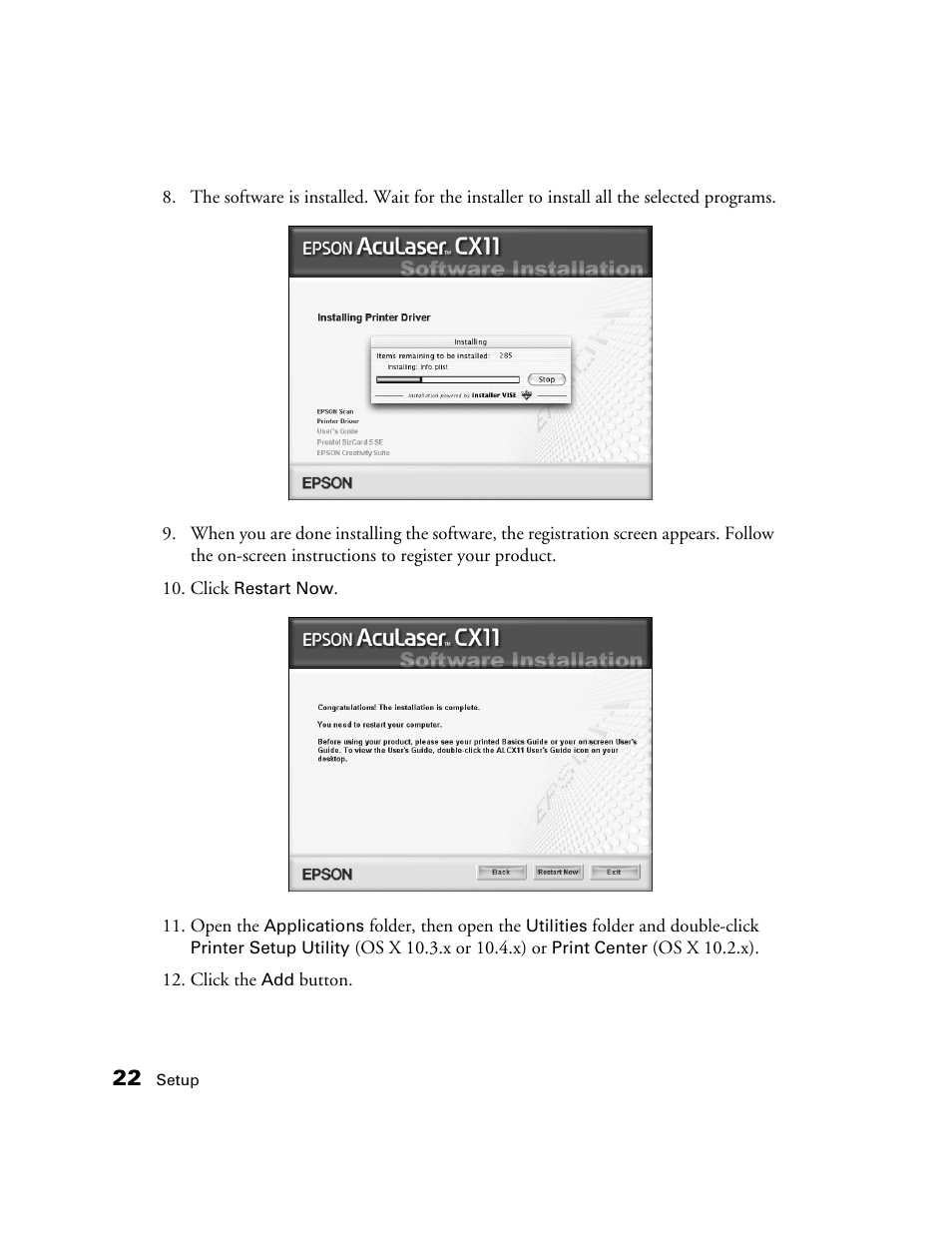 Epson AcuLaser CX11N User Manual | Page 22 / 32