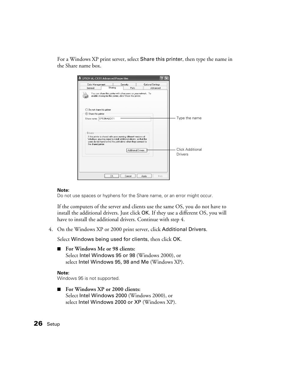 Epson AcuLaser CX11N User Manual | Page 26 / 32