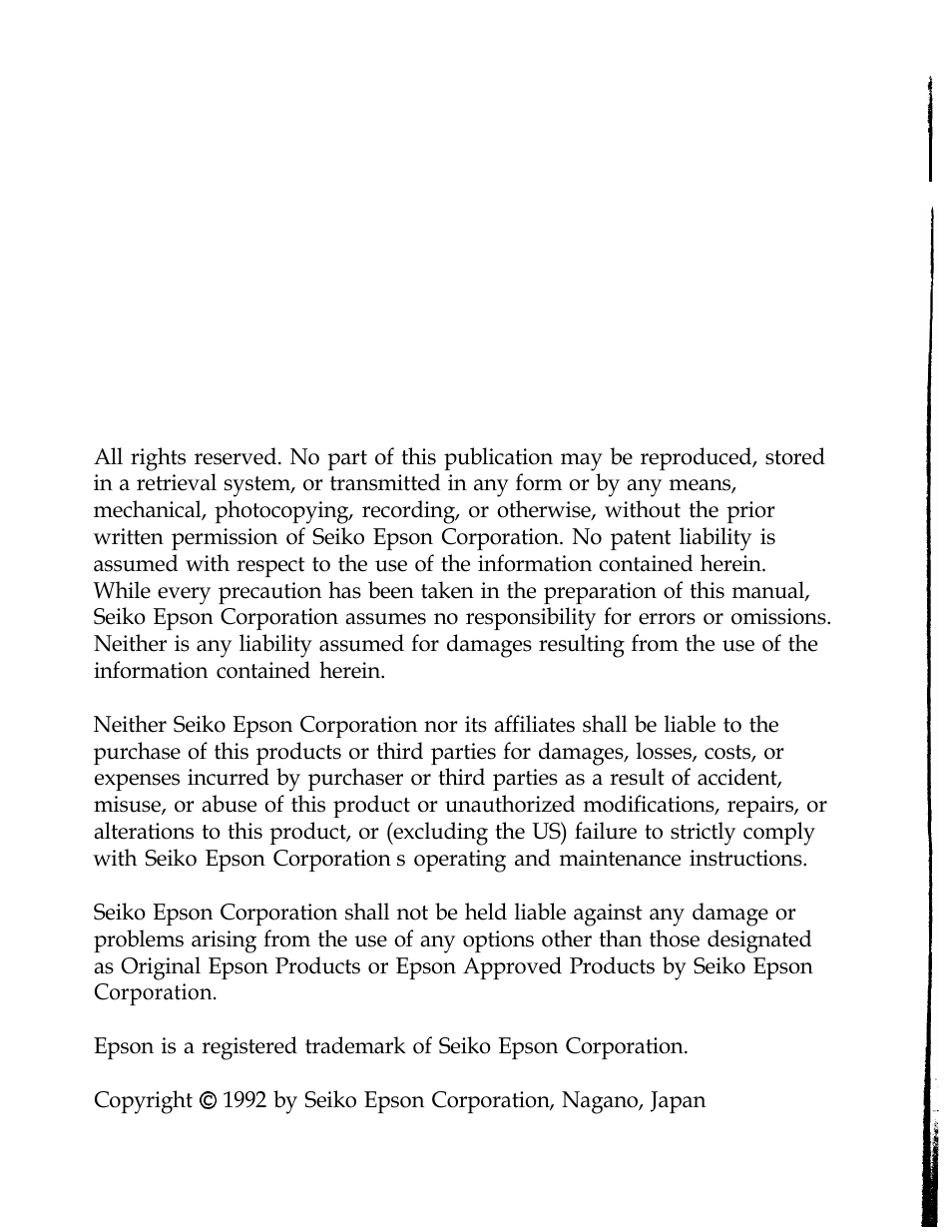 Epson GT 600 User Manual | Page 2 / 11
