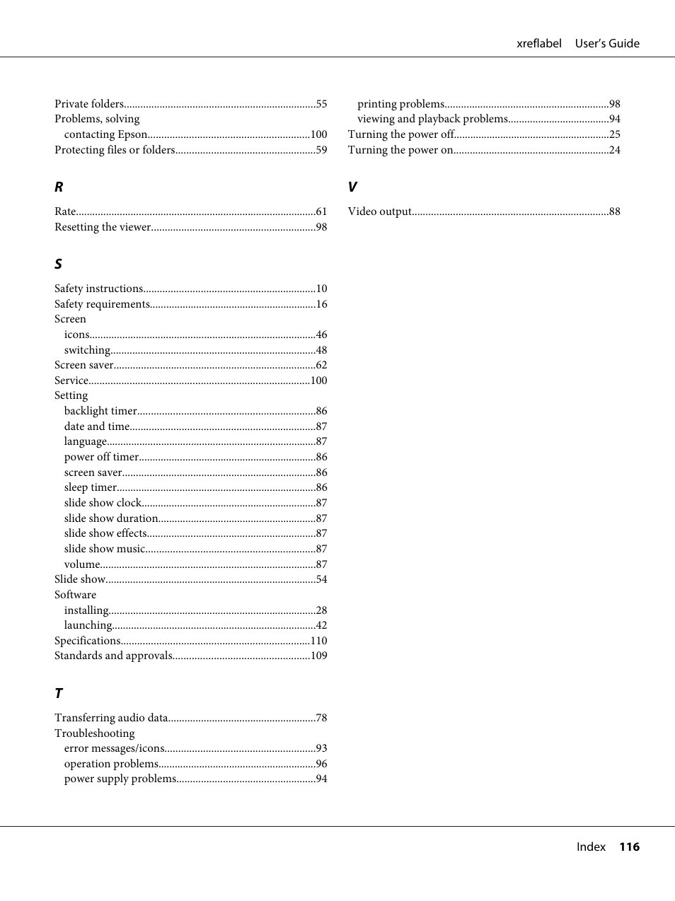 Epson P-7000 User Manual | Page 116 / 116