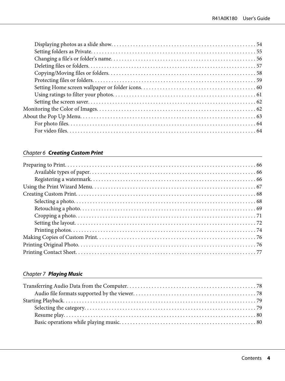Epson P-7000 User Manual | Page 4 / 116