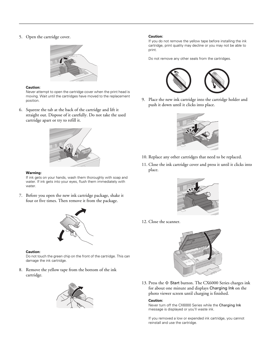 Epson stylus cx6000 series | Epson Stylus CX6000 User Manual | Page 16 / 18