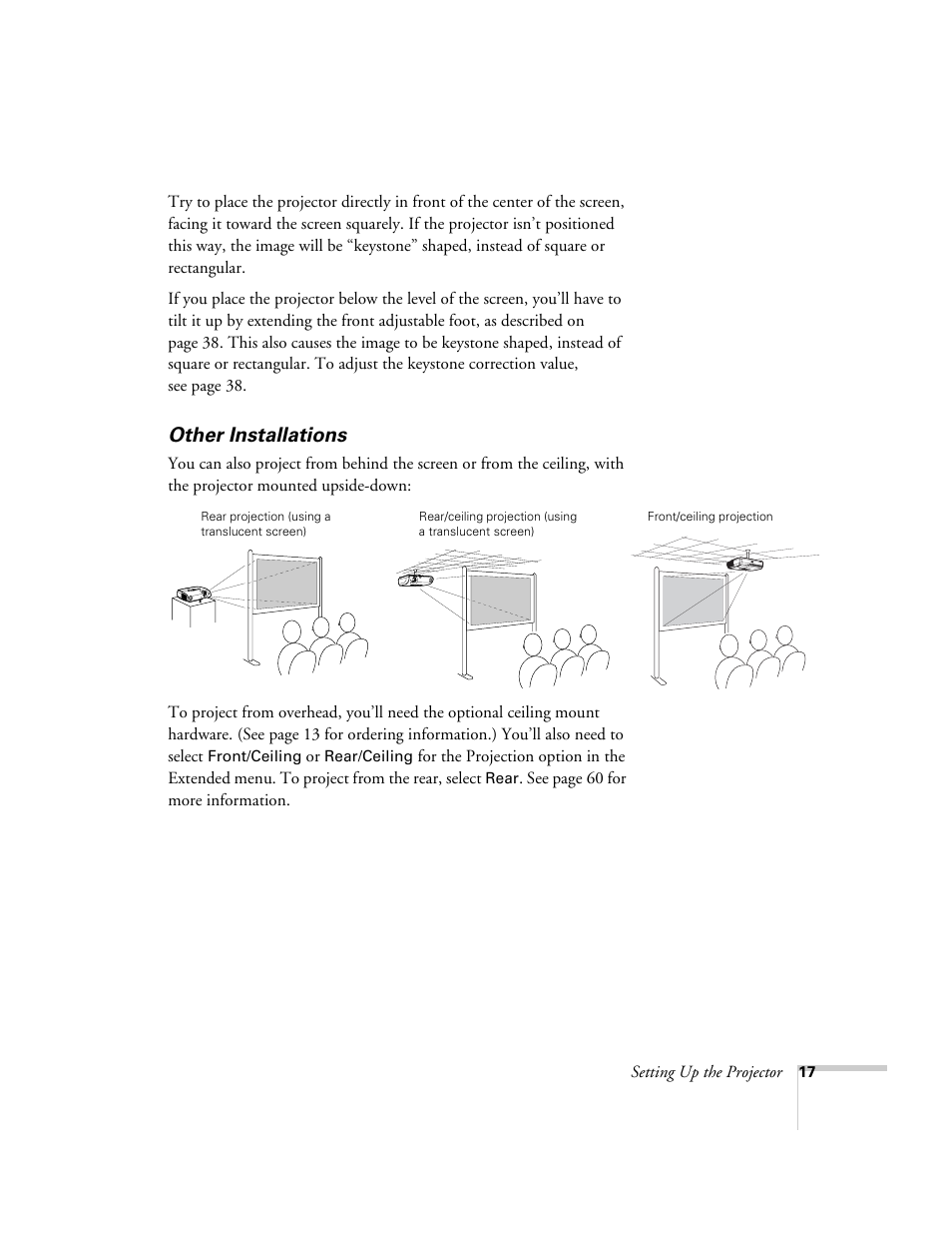 Other installations | Epson 76C User Manual | Page 17 / 111