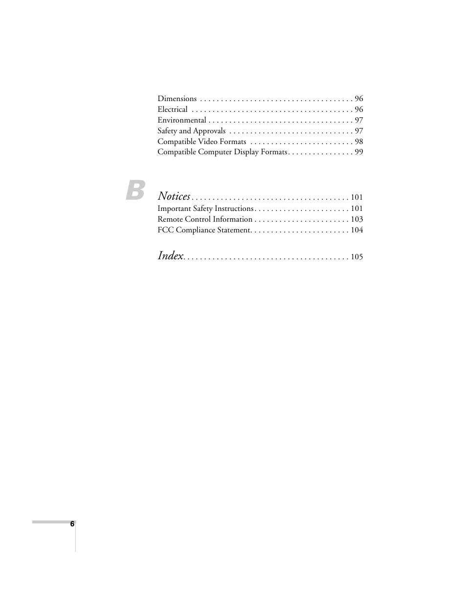 Epson 76C User Manual | Page 6 / 111