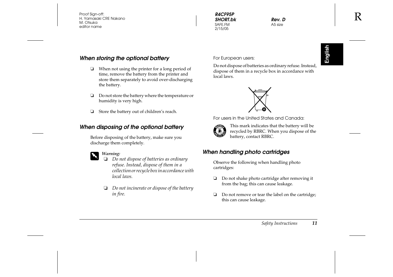 Epson PictureMate 500 User Manual | Page 11 / 90