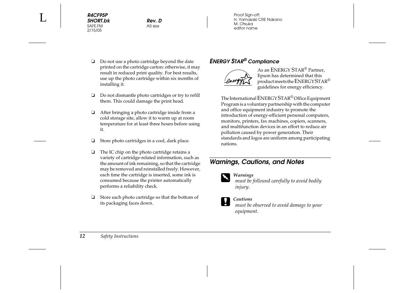 Epson PictureMate 500 User Manual | Page 12 / 90