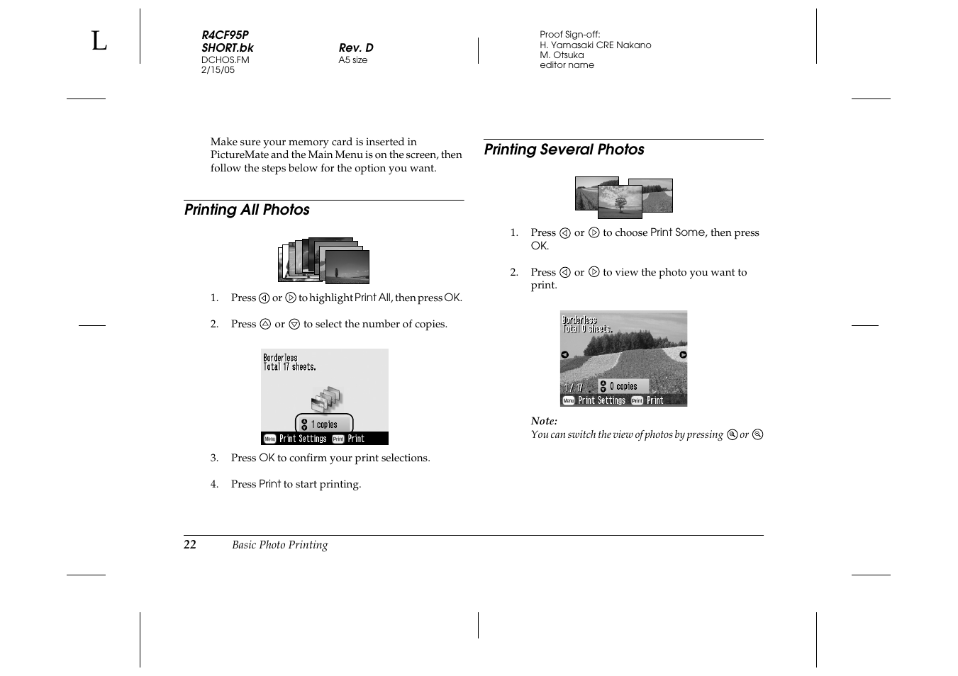 Epson PictureMate 500 User Manual | Page 22 / 90