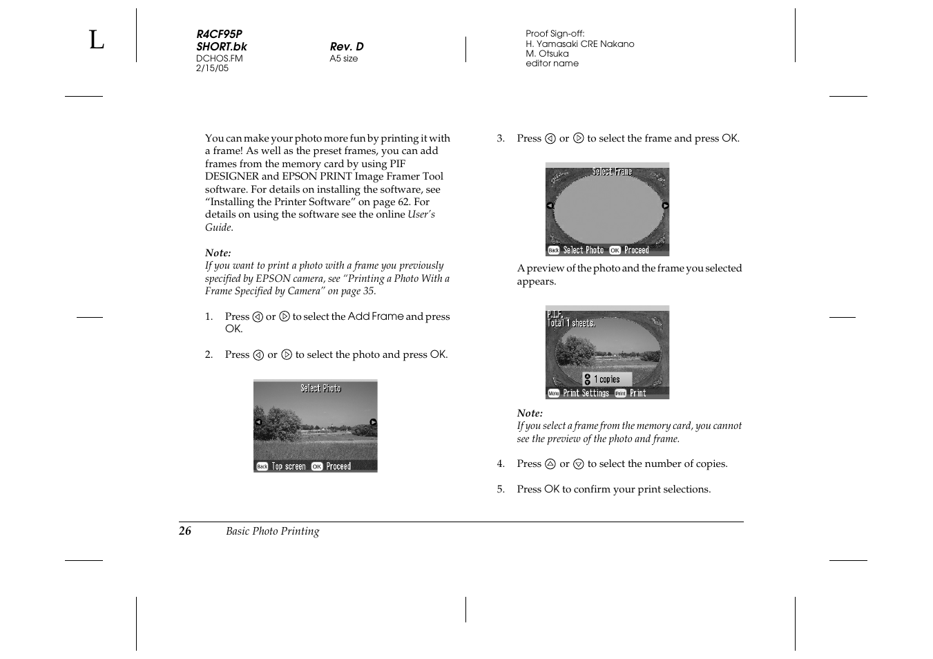 Epson PictureMate 500 User Manual | Page 26 / 90