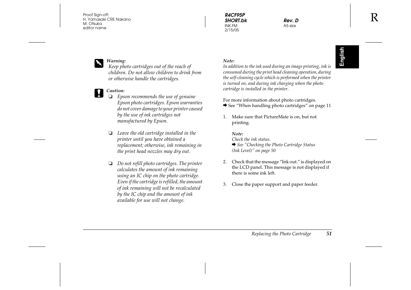 Epson PictureMate 500 User Manual | Page 51 / 90