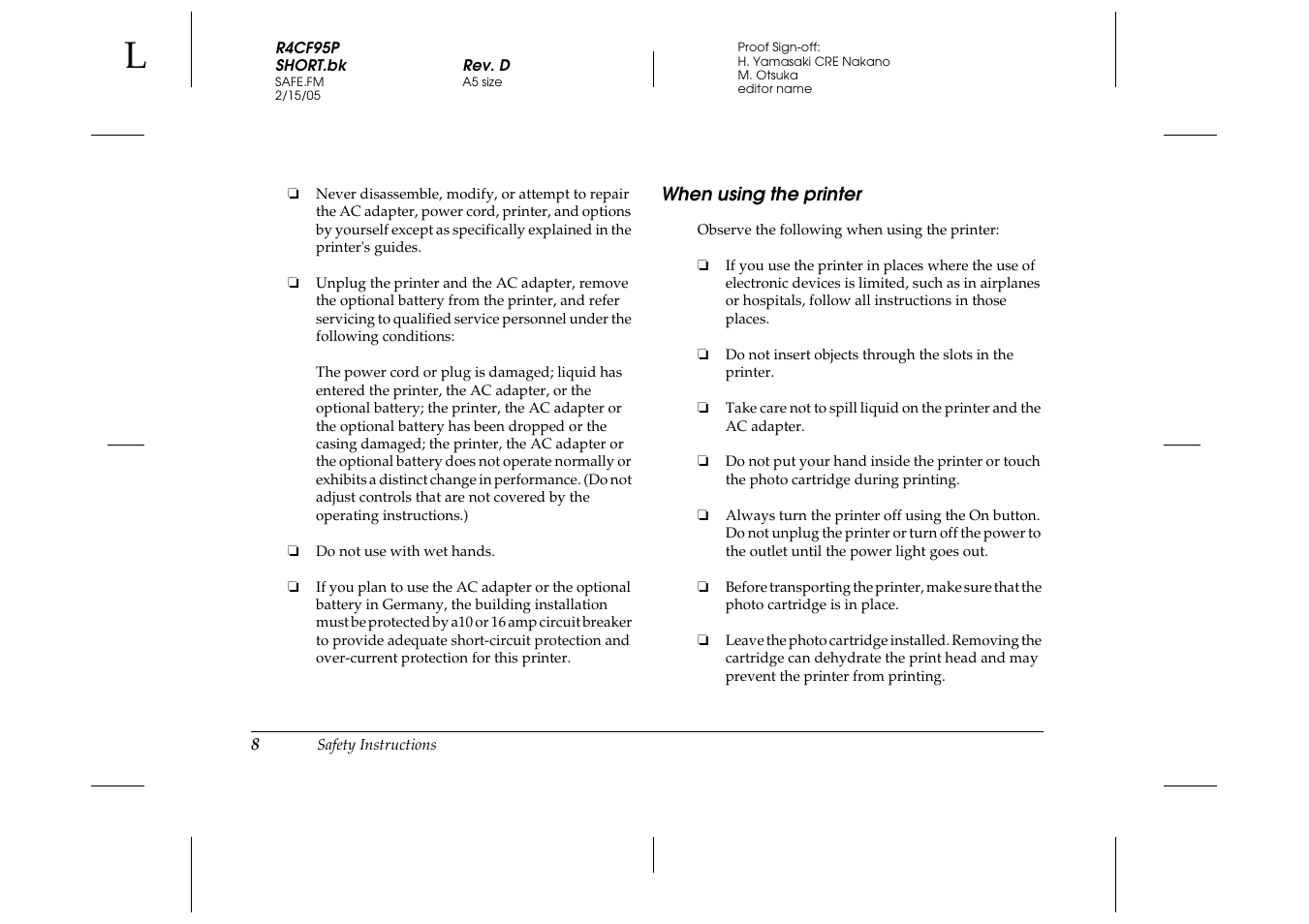 Epson PictureMate 500 User Manual | Page 8 / 90