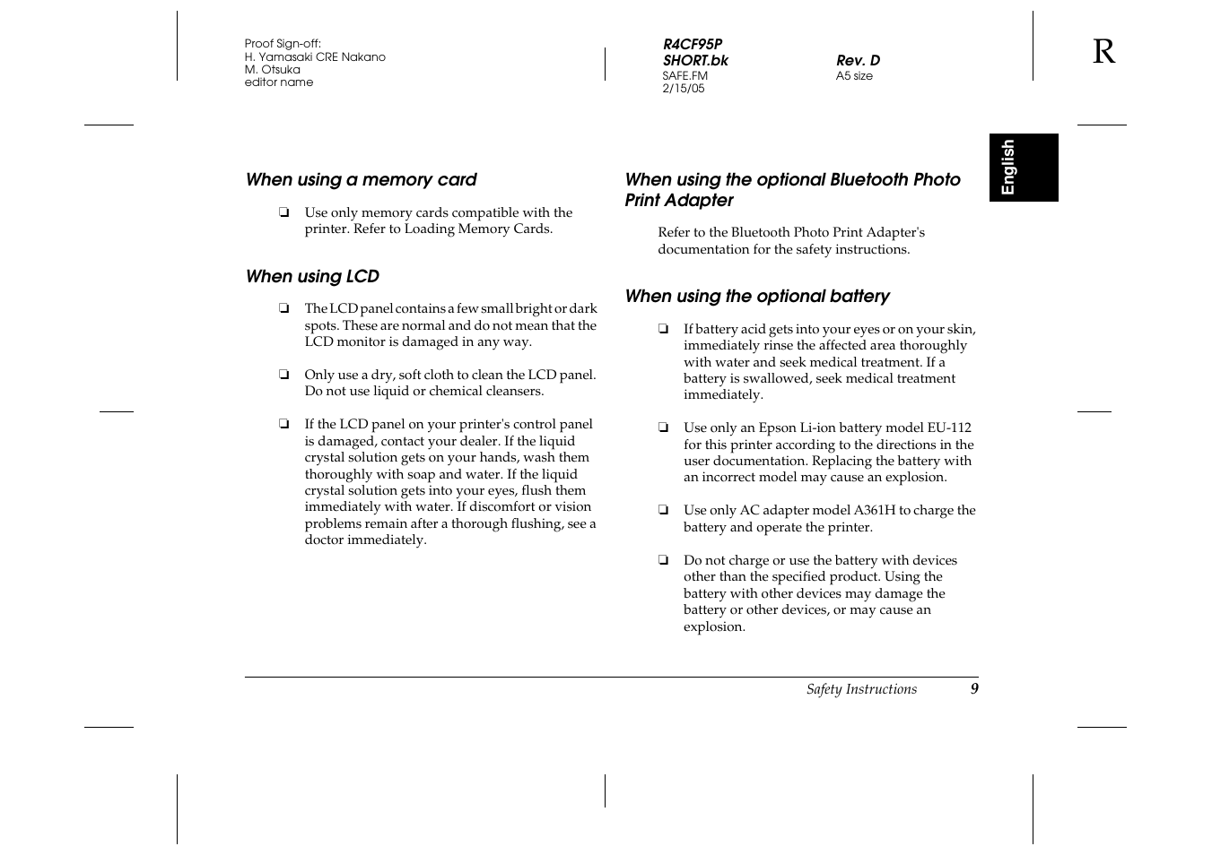 Epson PictureMate 500 User Manual | Page 9 / 90