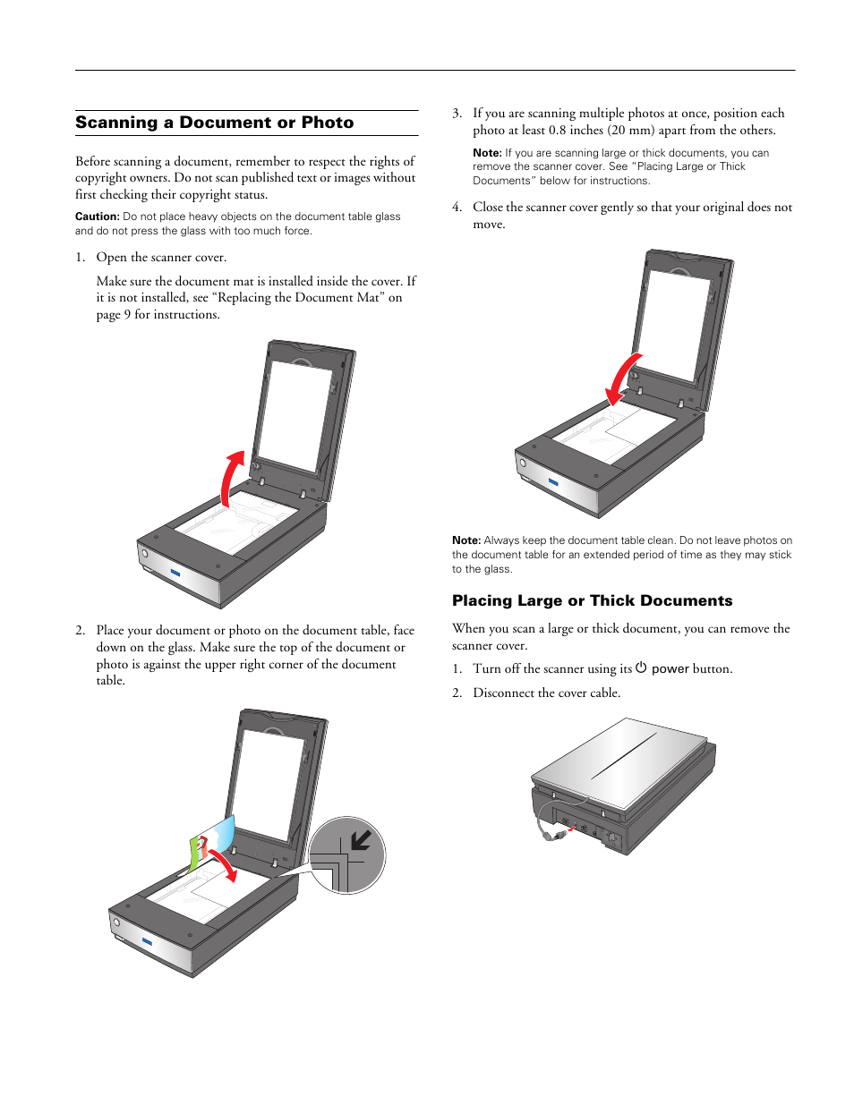 Scanning a document or photo | Epson V700 User Manual | Page 3 / 10