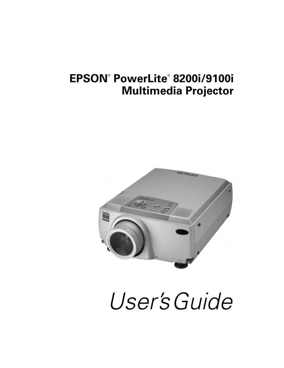 Epson 8200i User Manual | 122 pages