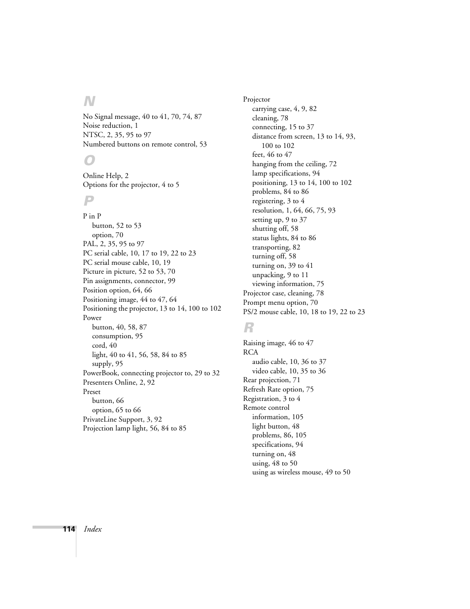 Epson 8200i User Manual | Page 120 / 122